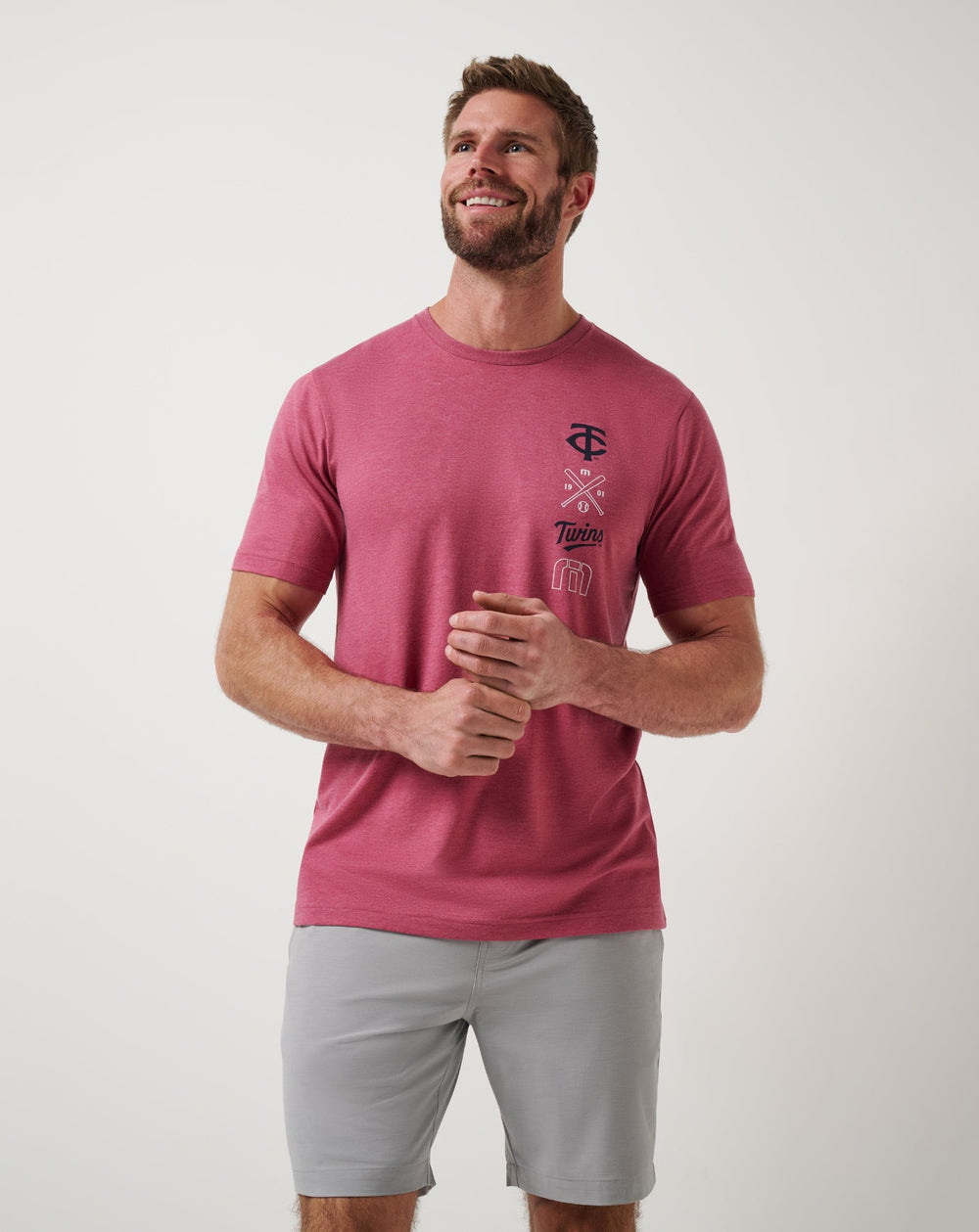 Heather Red Travis Mathew Minnesota Twins Sunset Slam 2.0 Tee