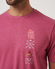 Heather Red Travis Mathew St Louis Cardinals Sunset Slam 2.0 Tee