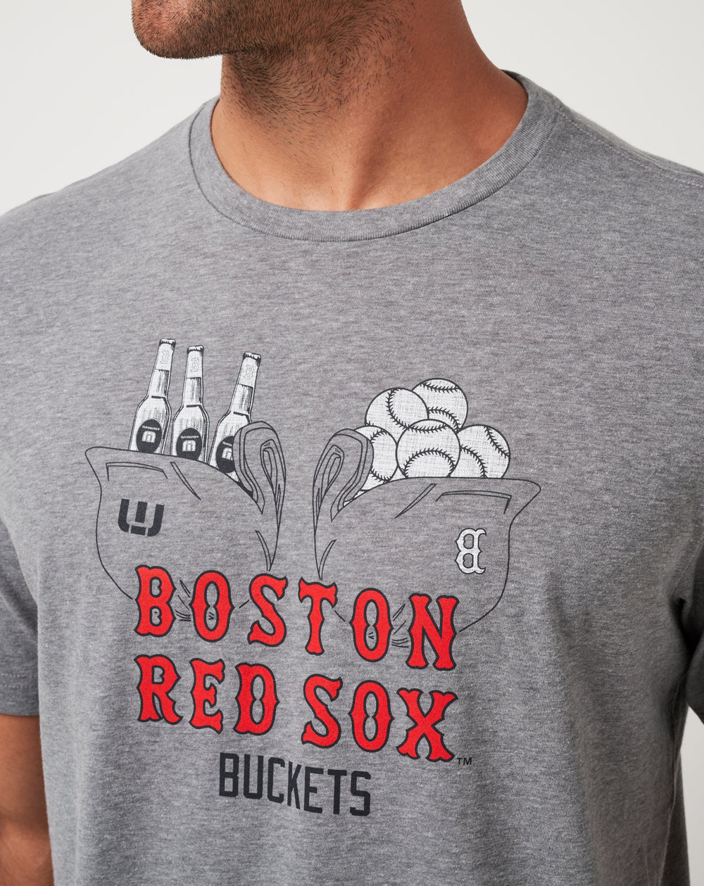 Heather Grey Travis Mathew Boston Red Sox Strike One Tee