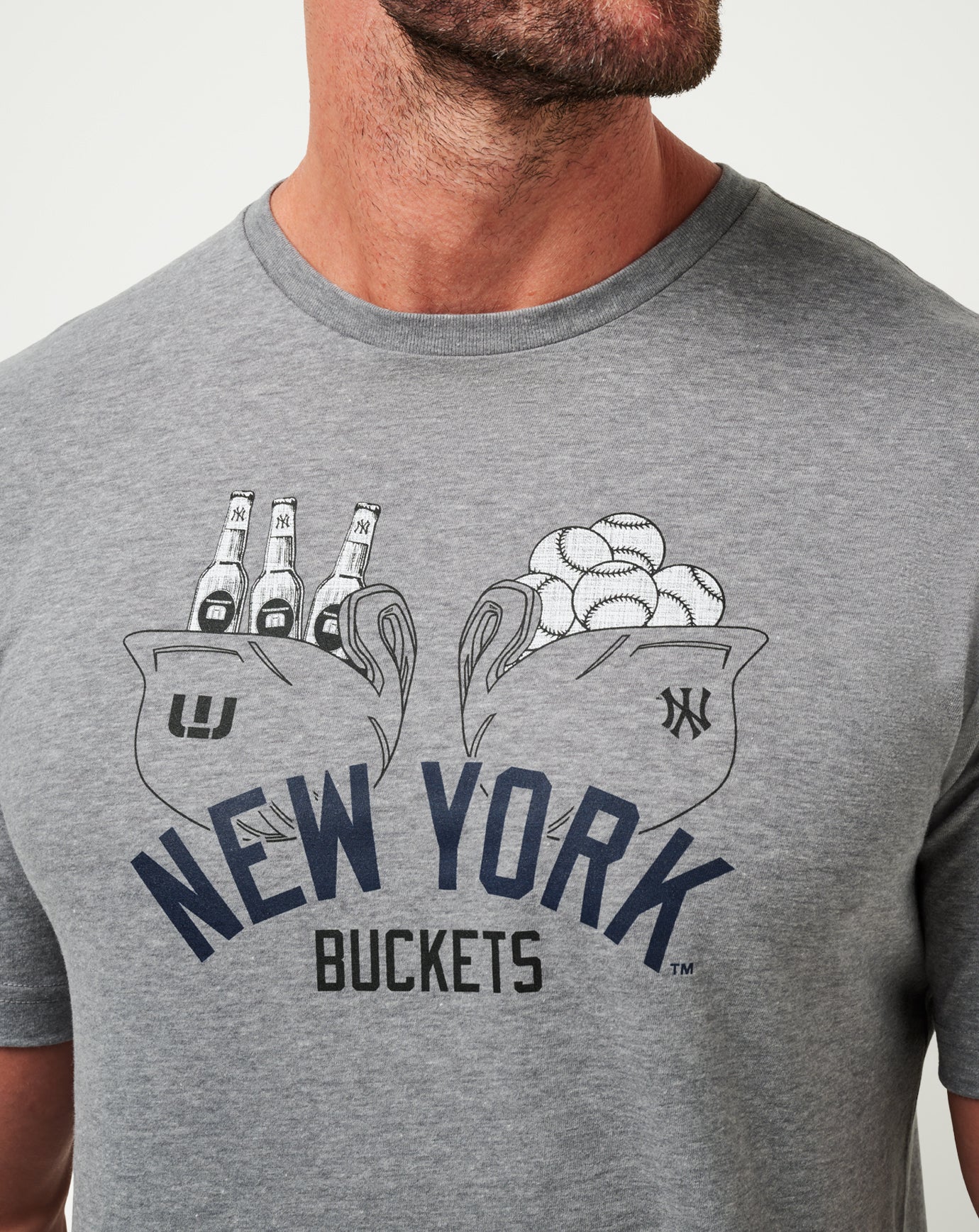 Heather Grey Travis Mathew New York Yankees Strike One Tee