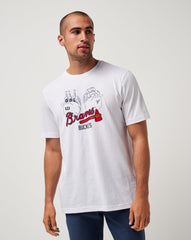 White Travis Mathew Atlanta Braves Strike One Tee