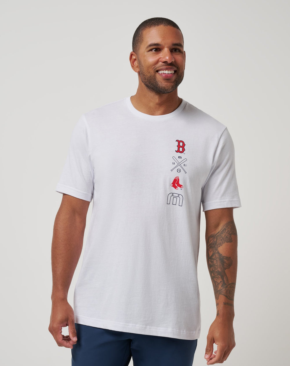 White Travis Mathew Boston Red Sox Sunset Slam 2.0 Tee