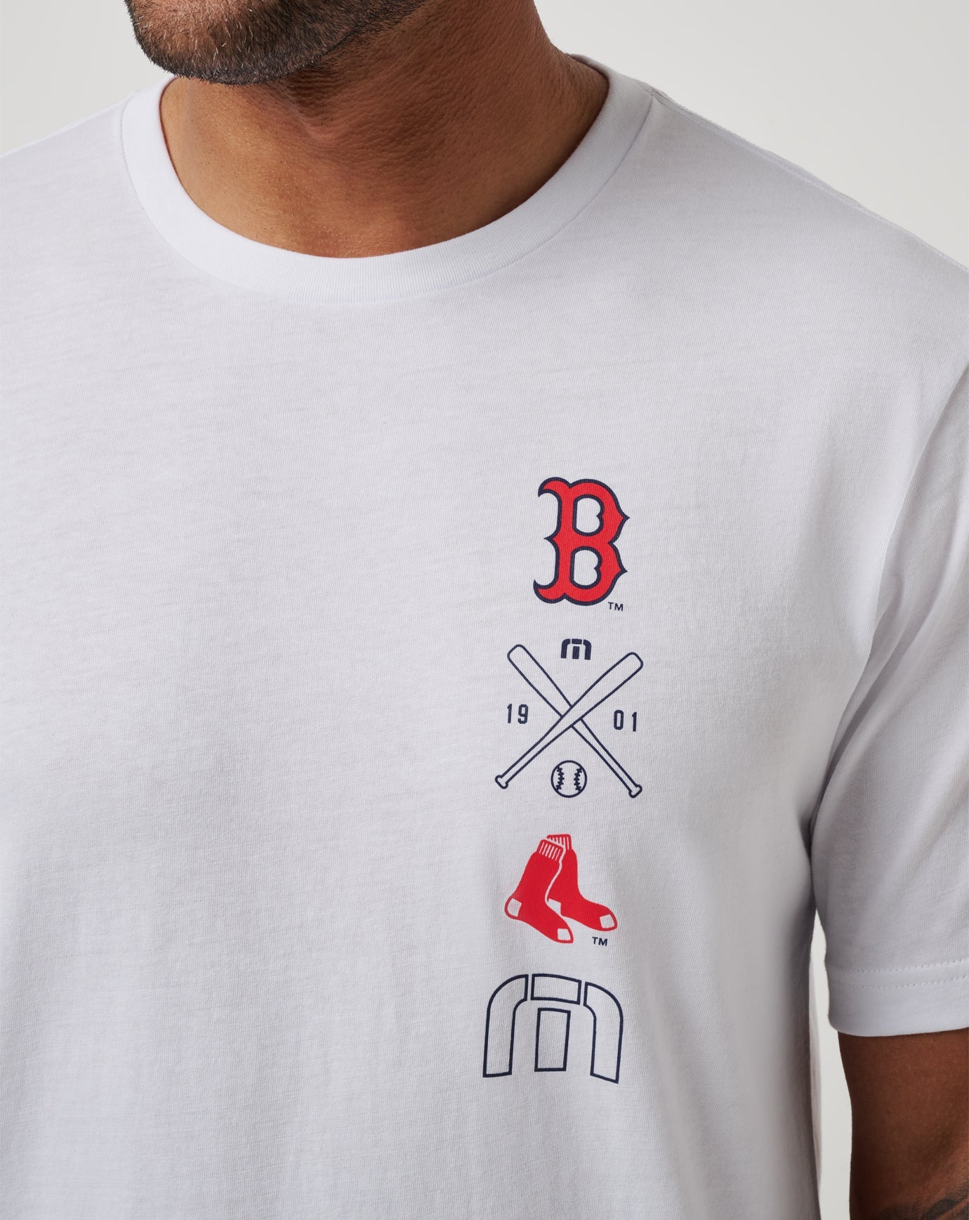 White Travis Mathew Boston Red Sox Sunset Slam 2.0 Tee