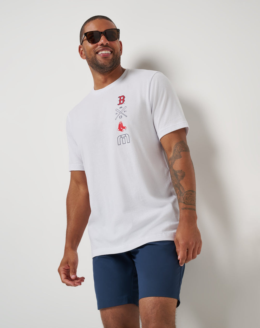 White Travis Mathew Boston Red Sox Sunset Slam 2.0 Tee