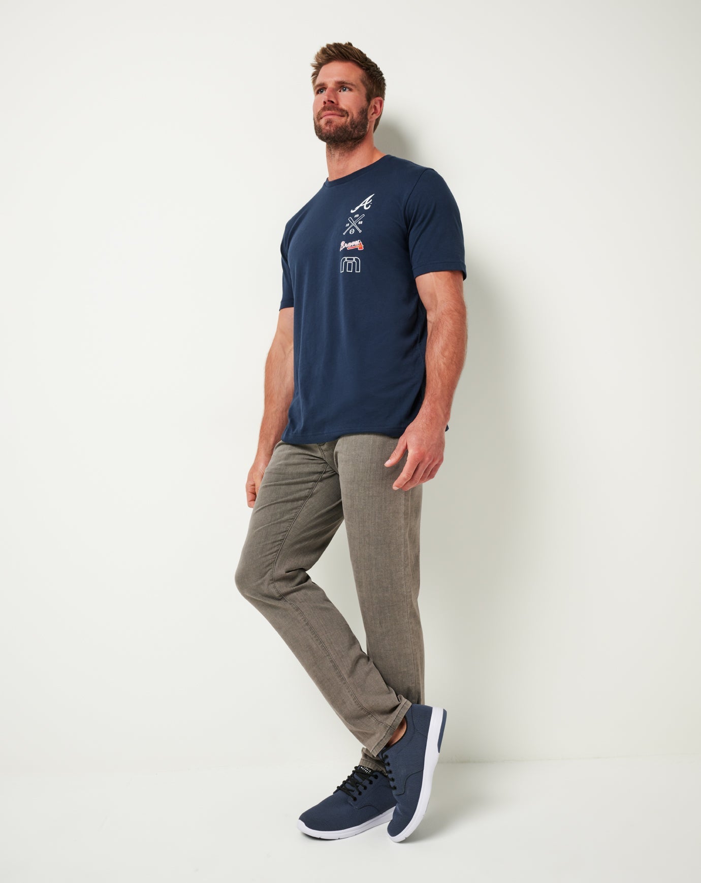 Total Eclipse Travis Mathew Atlanta Braves Sunset Slam Tee