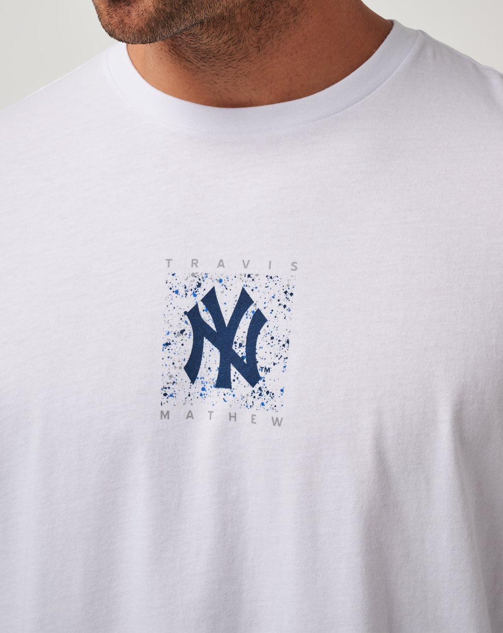 White Travis Mathew New York Yankees In The Dugout Tee