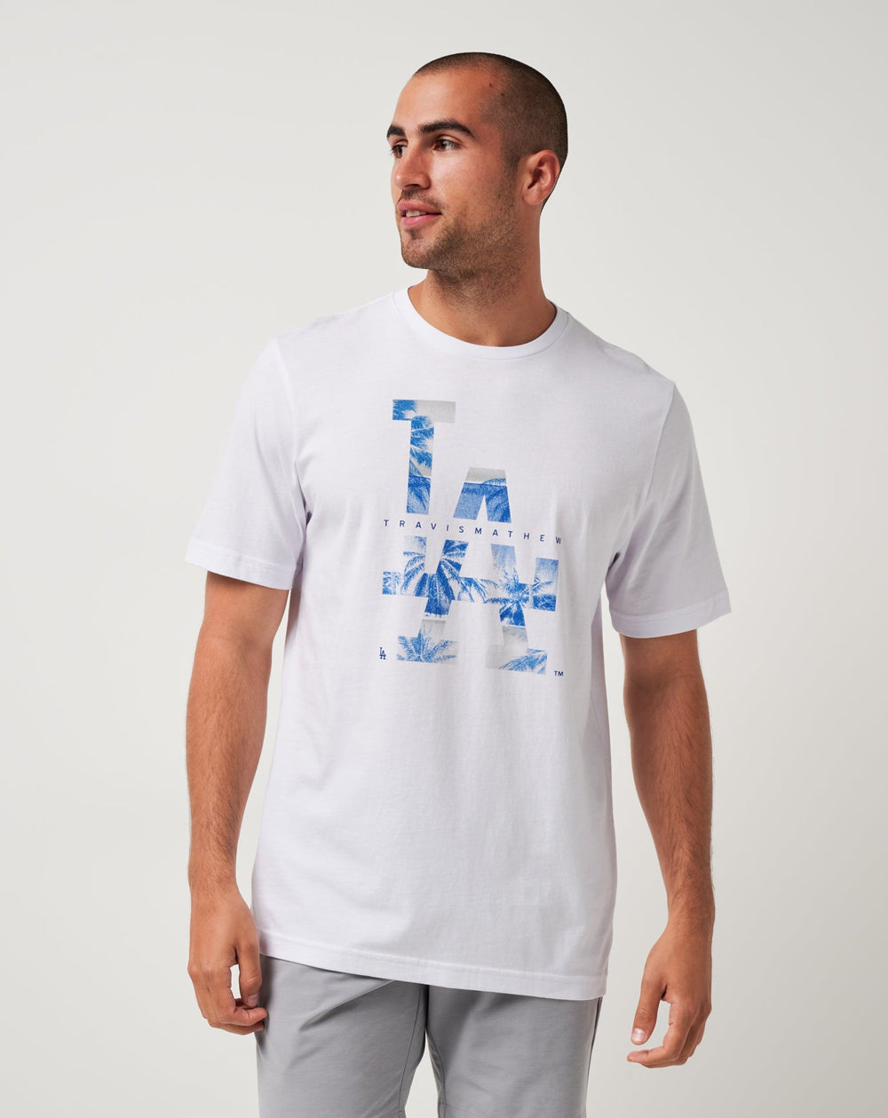 White Travis Mathew Los Angeles Dodgers Bleacher Breeze Tee