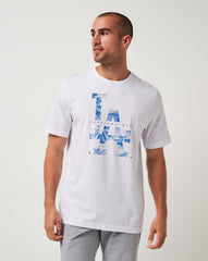 White Travis Mathew Los Angeles Dodgers Bleacher Breeze Tee