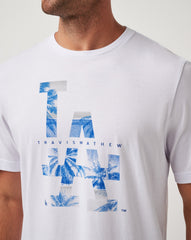 White Travis Mathew Los Angeles Dodgers Bleacher Breeze Tee