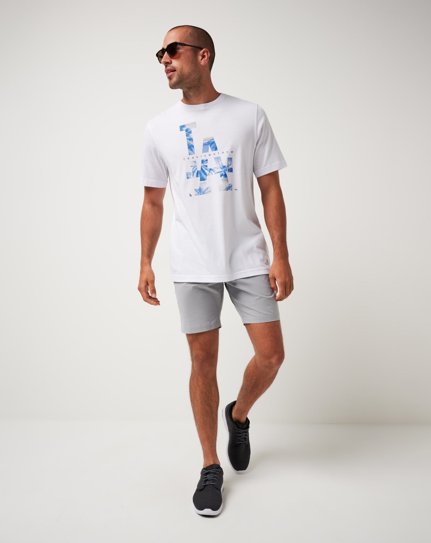 White Travis Mathew Los Angeles Dodgers Bleacher Breeze Tee