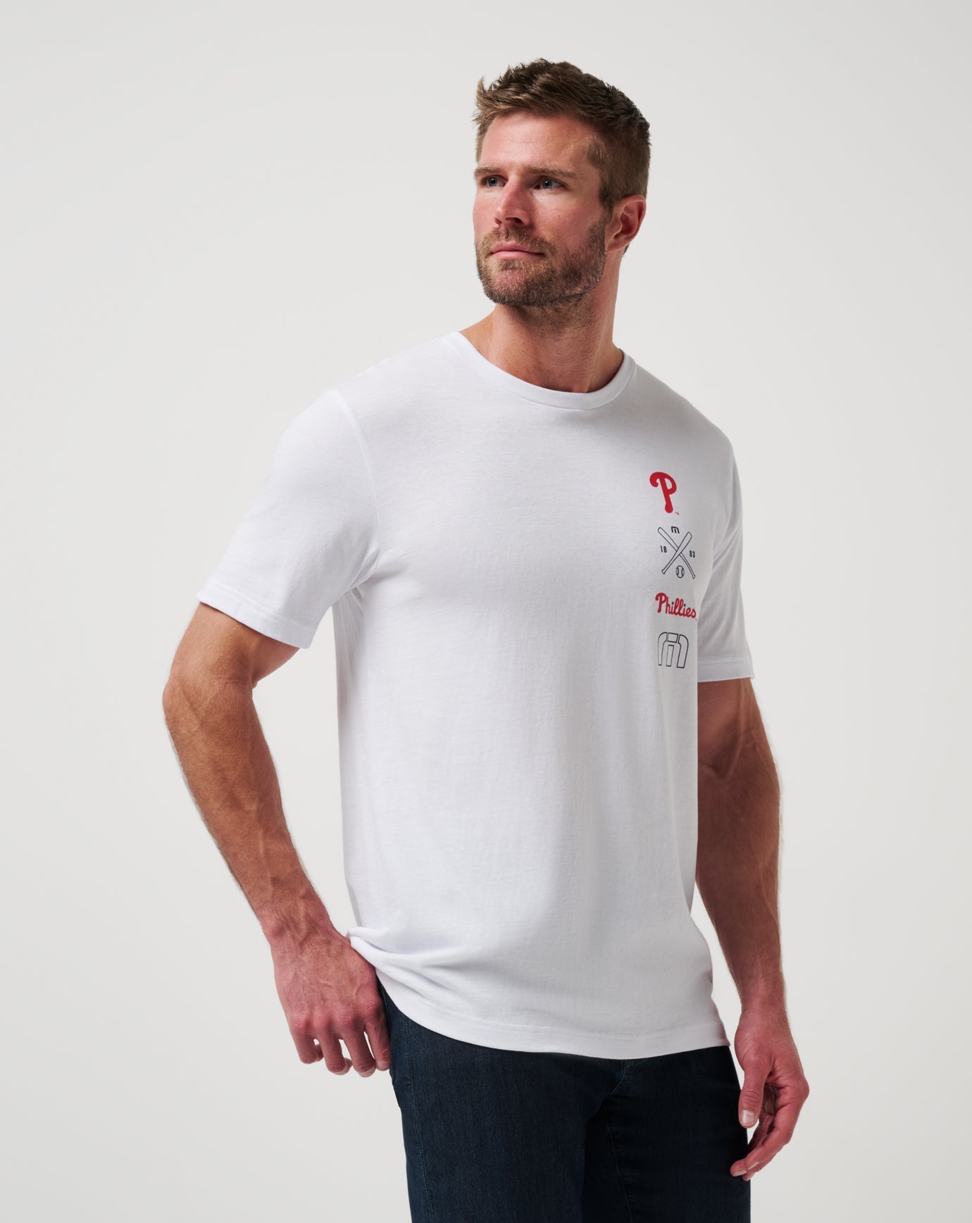 White Travis Mathew Philadelphia Phillies Sunset Slam 2.0 Tee