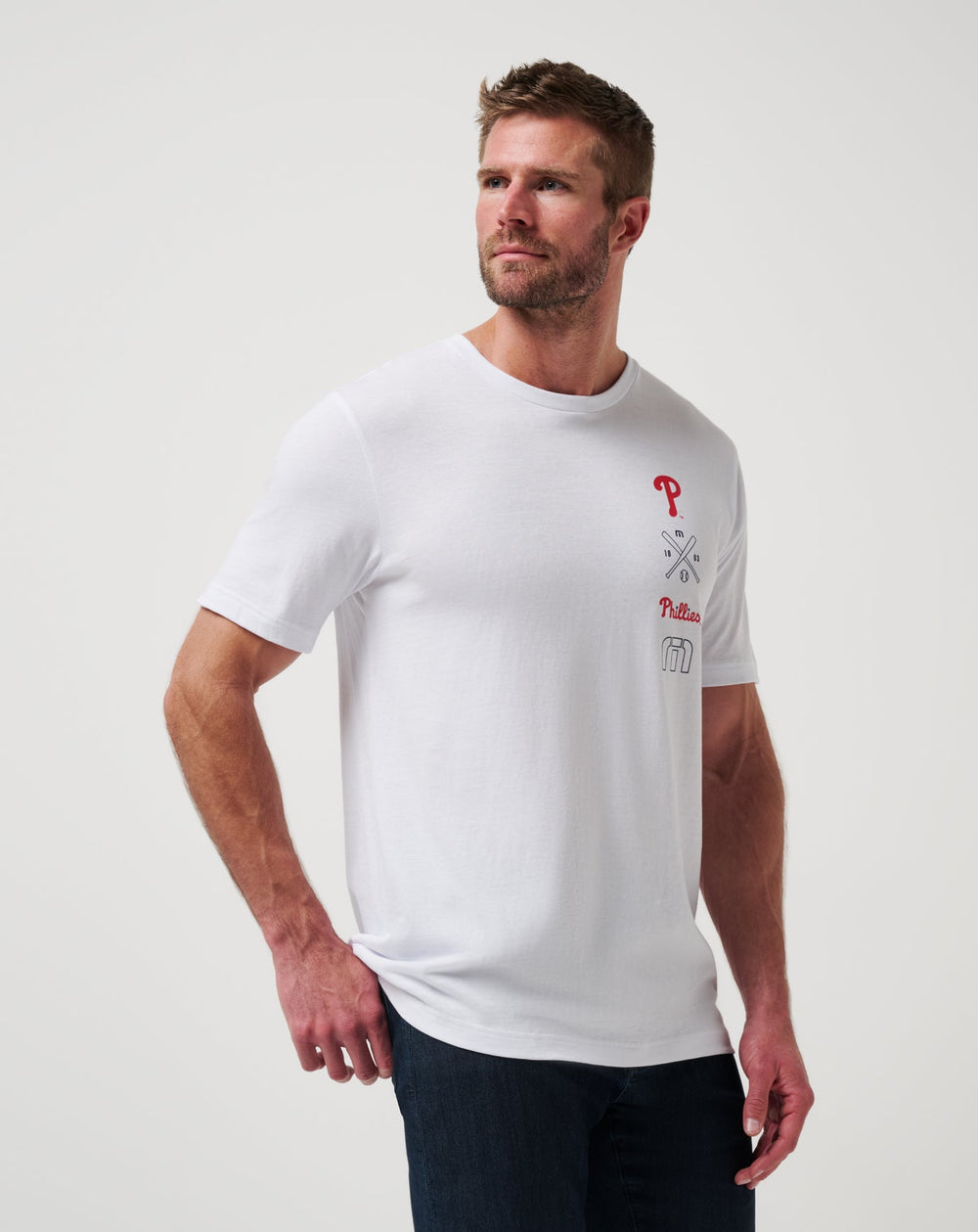 White Travis Mathew Philadelphia Phillies Sunset Slam 2.0 Tee