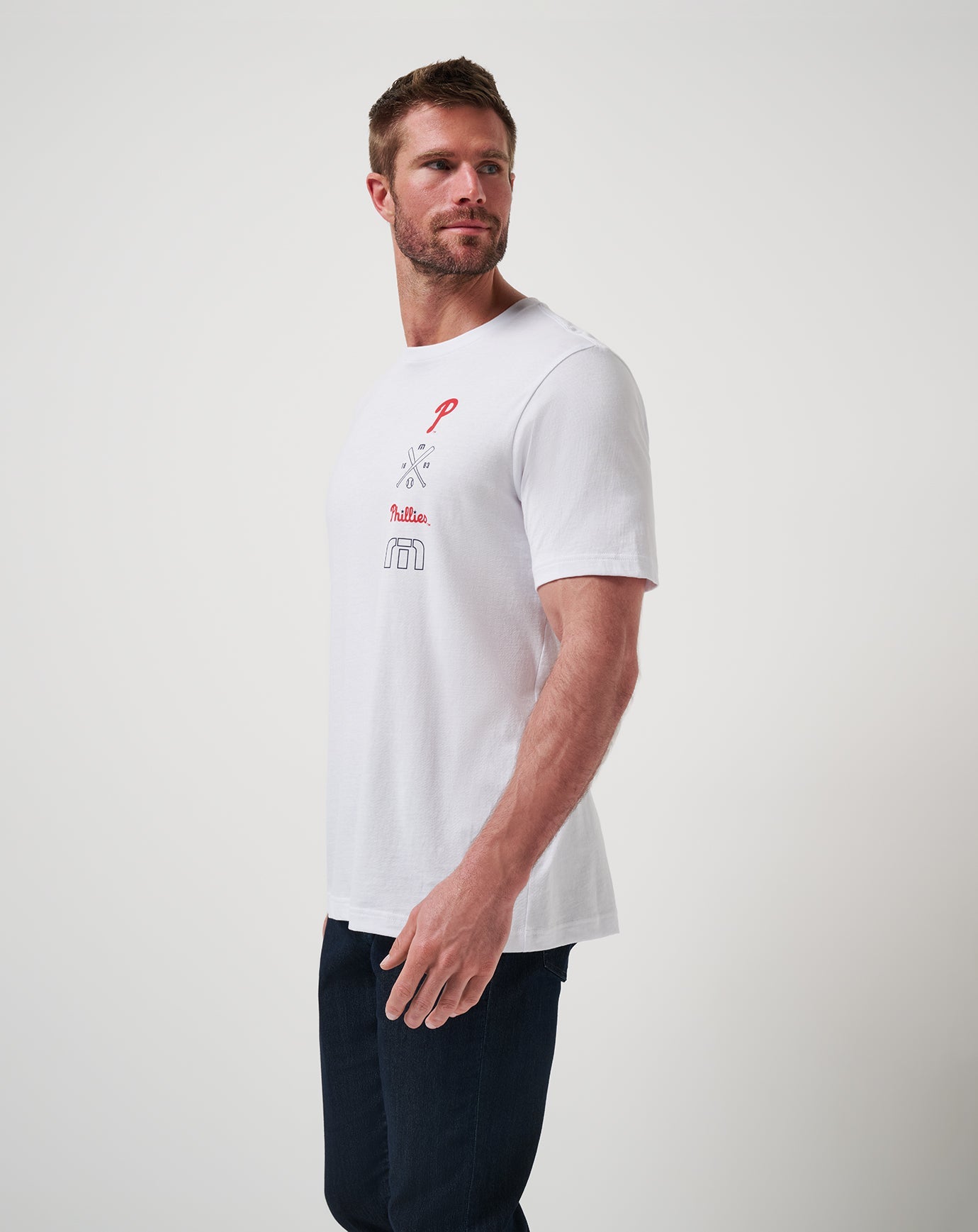 White Travis Mathew Philadelphia Phillies Sunset Slam 2.0 Tee