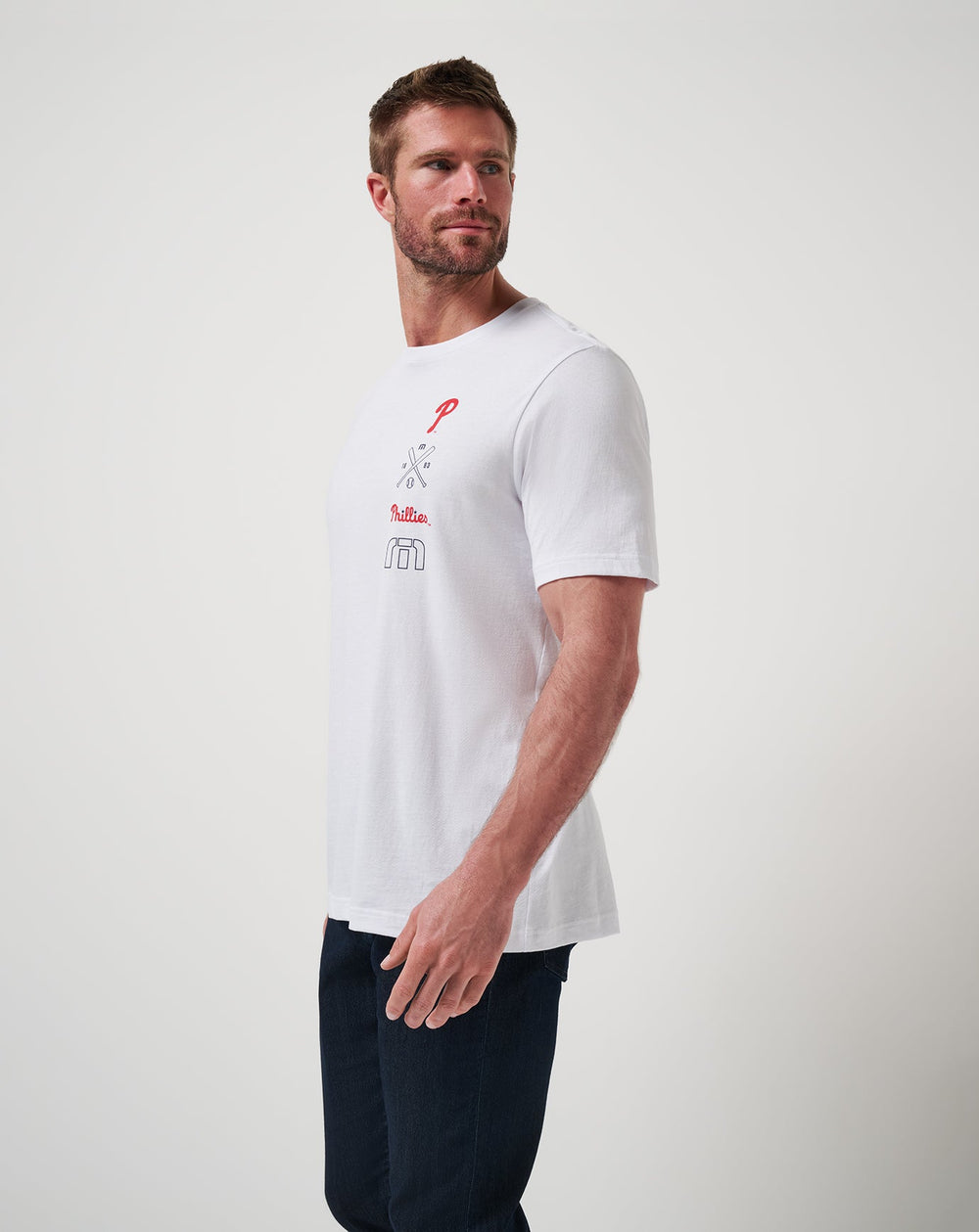 White Travis Mathew Philadelphia Phillies Sunset Slam 2.0 Tee