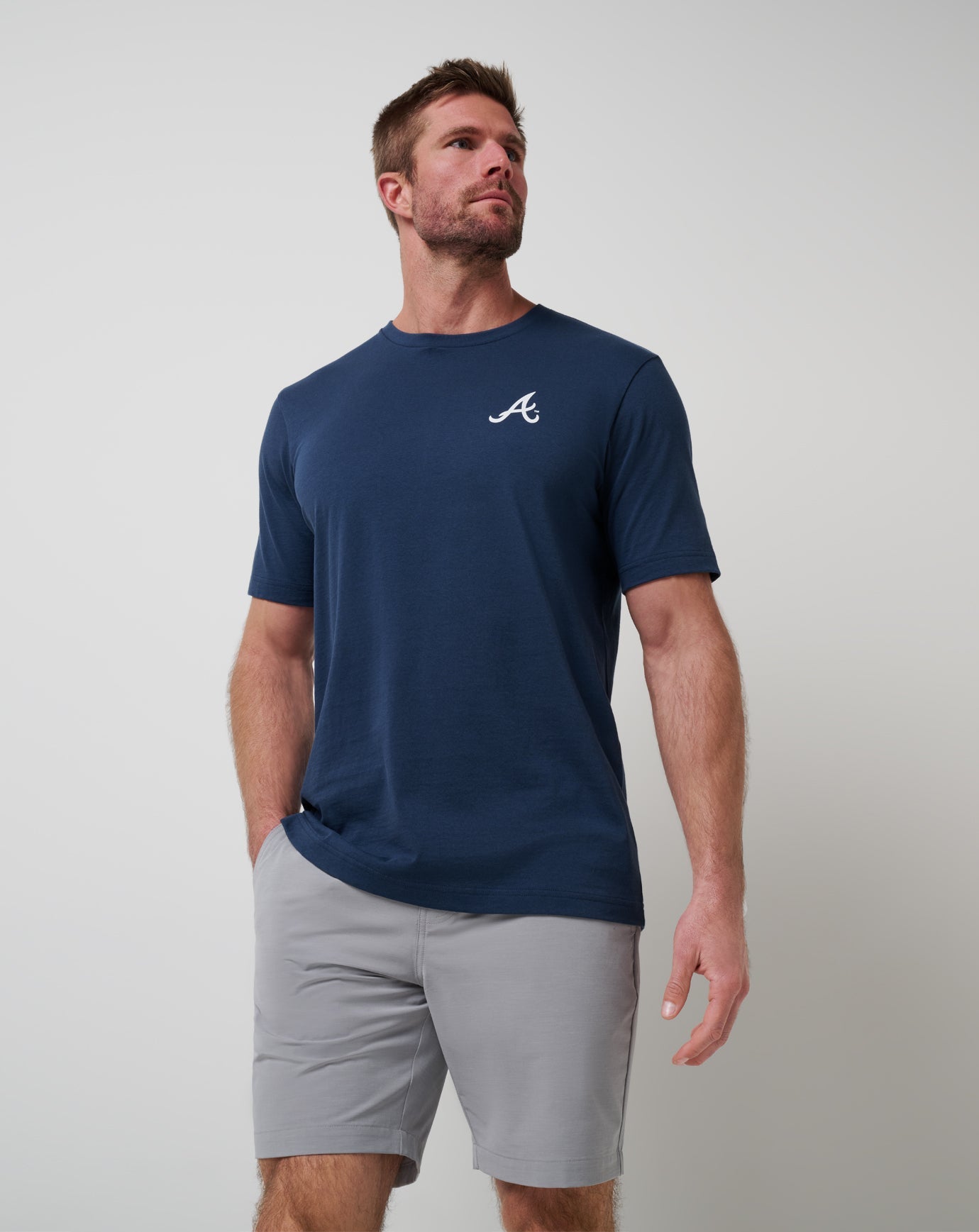 Navy Travis Mathew Atlanta Braves Friendly Rivalry Tee