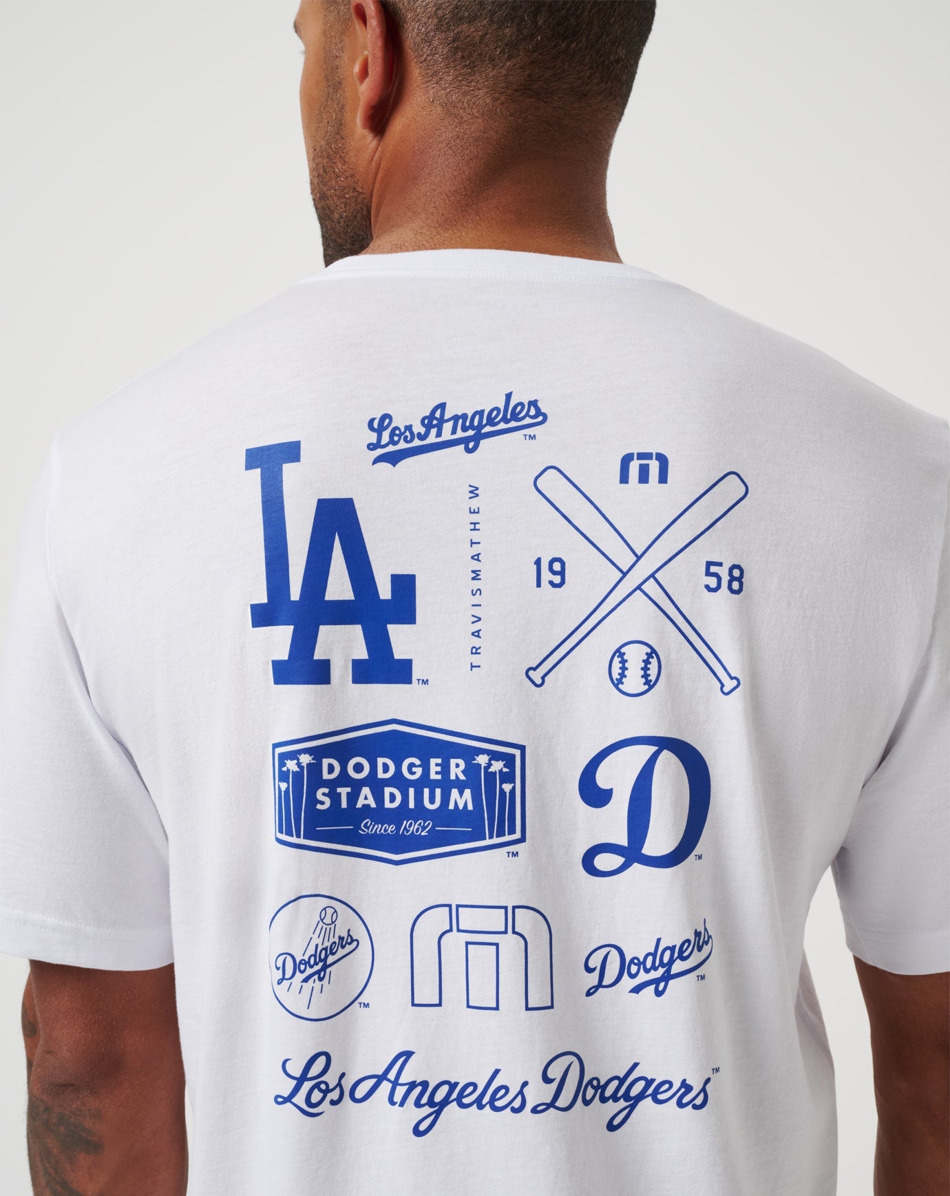 White Travis Mathew Los Angeles Dodgers Friendly Rivalry Tee