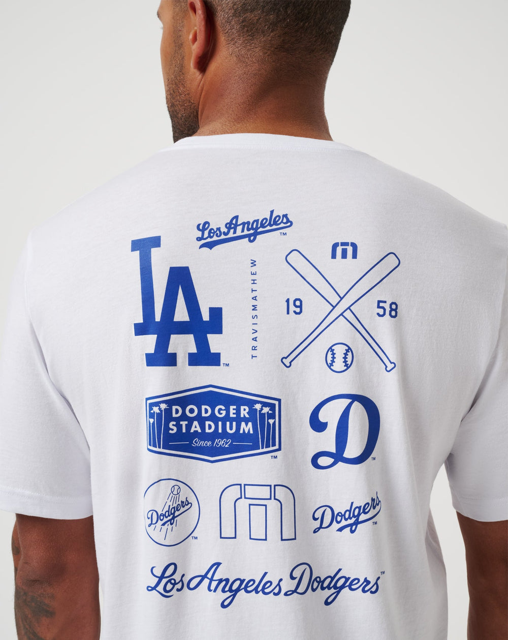 White Travis Mathew Los Angeles Dodgers Friendly Rivalry Tee