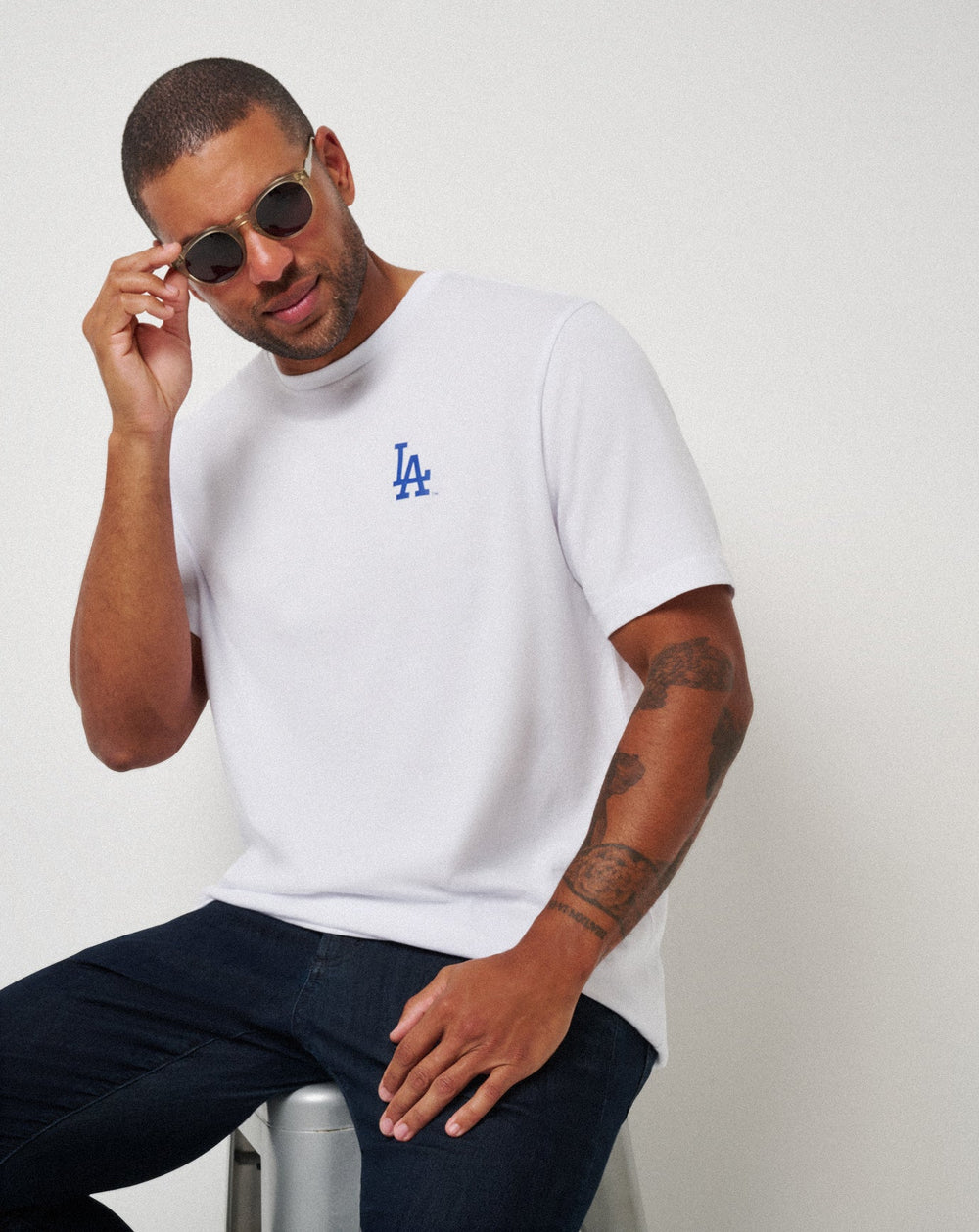 White Travis Mathew Los Angeles Dodgers Friendly Rivalry Tee