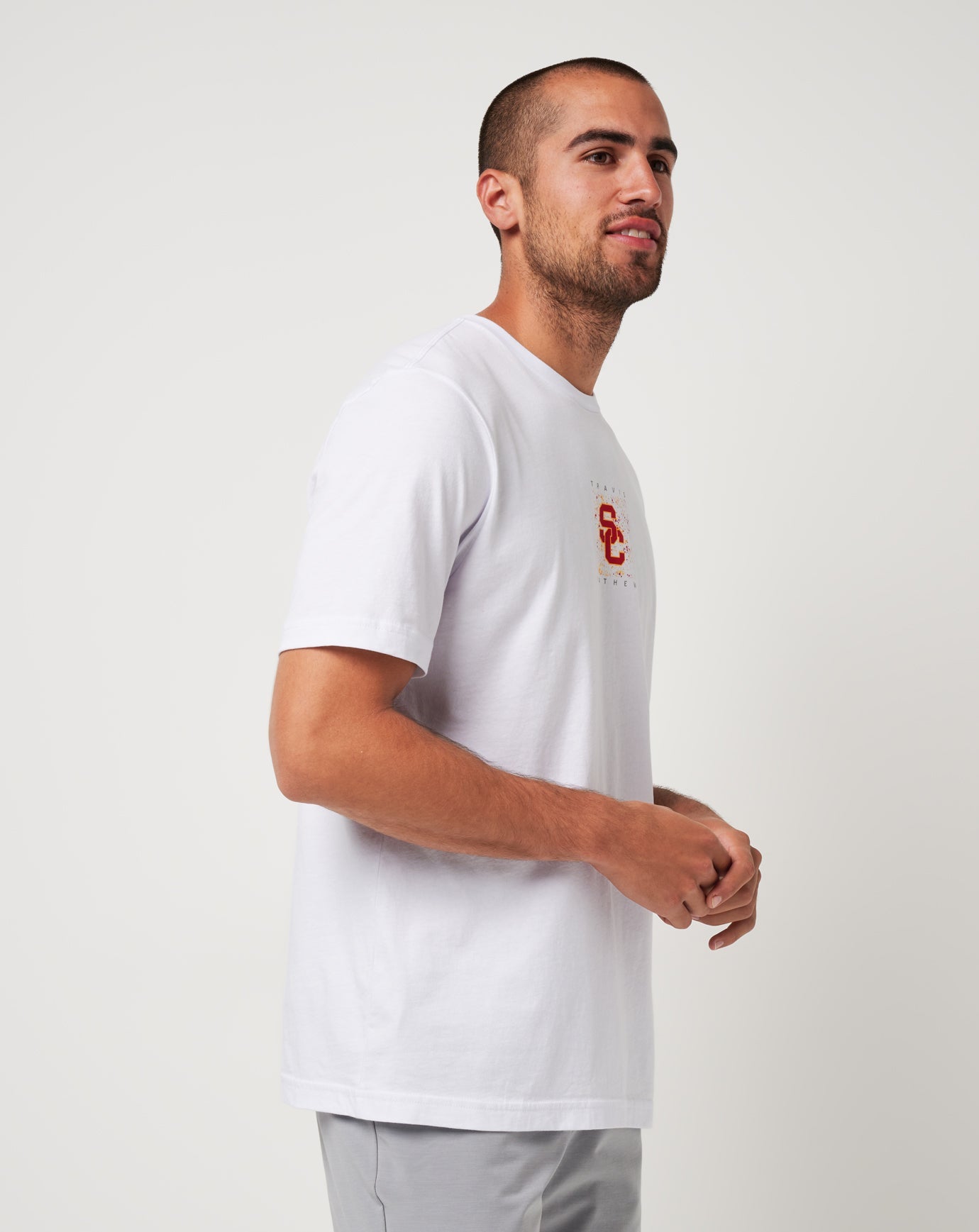 White Travis Mathew USC School Spirit Tee