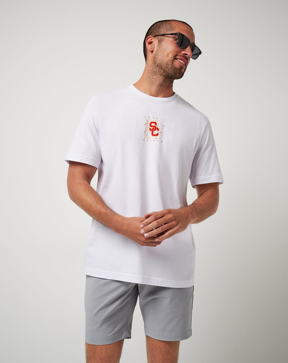 White Travis Mathew USC School Spirit Tee