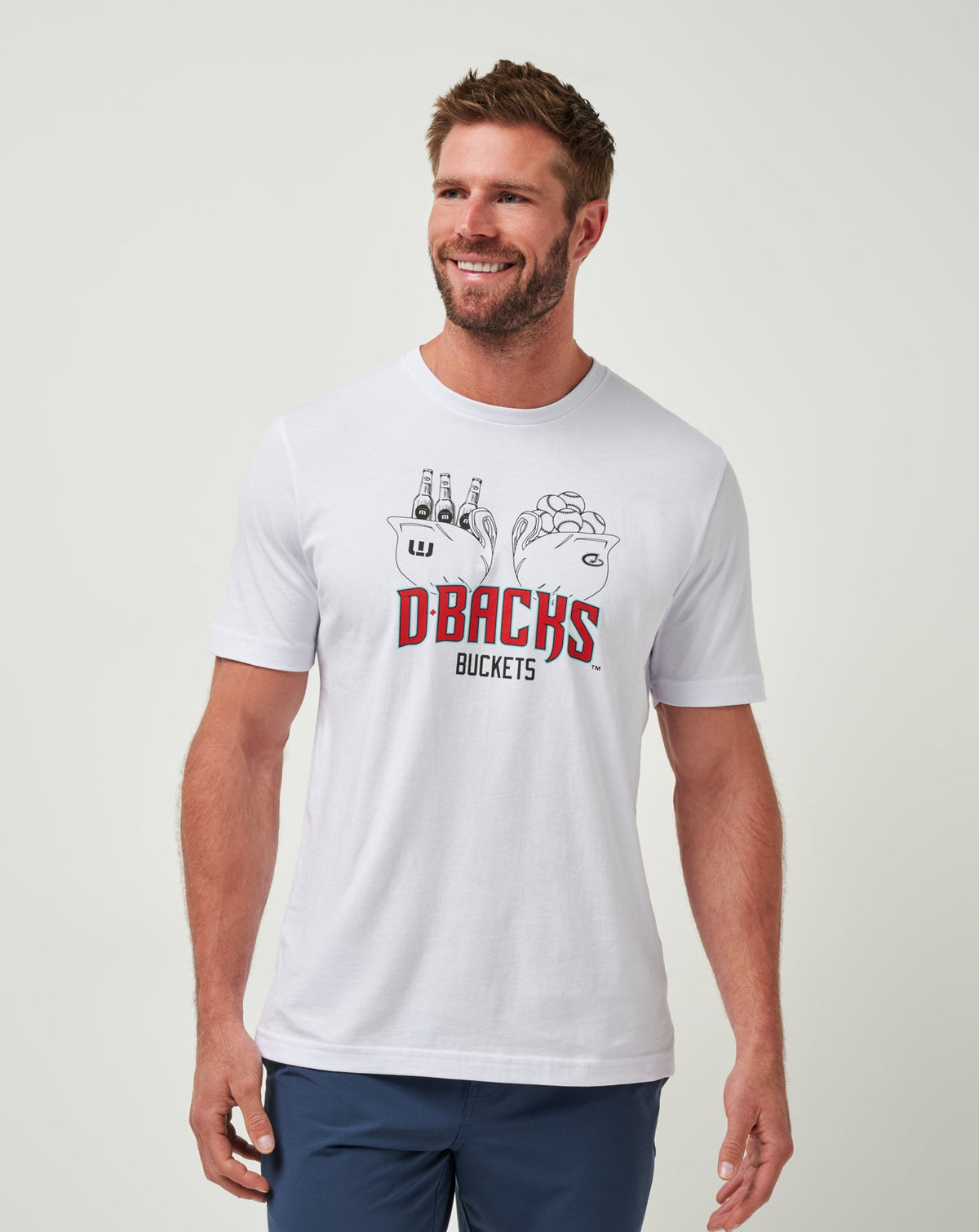 White Travis Mathew Arizona Diamondbacks Strike One Tee