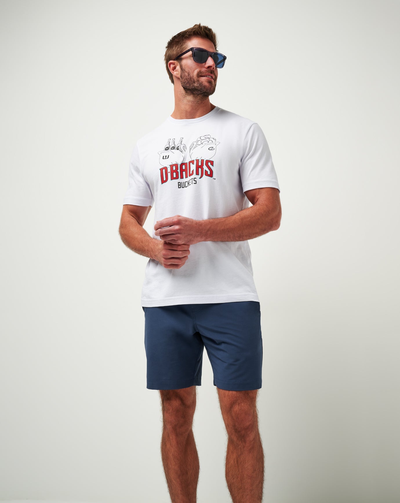 White Travis Mathew Arizona Diamondbacks Strike One Tee