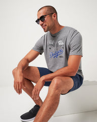 Heather Grey Travis Mathew Los Angeles Dodgers Strike One Tee