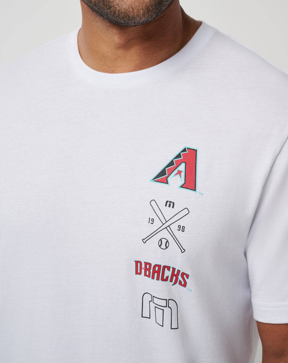 White Travis Mathew Arizona Diamondbacks Sunset Slam 2.0 Tee