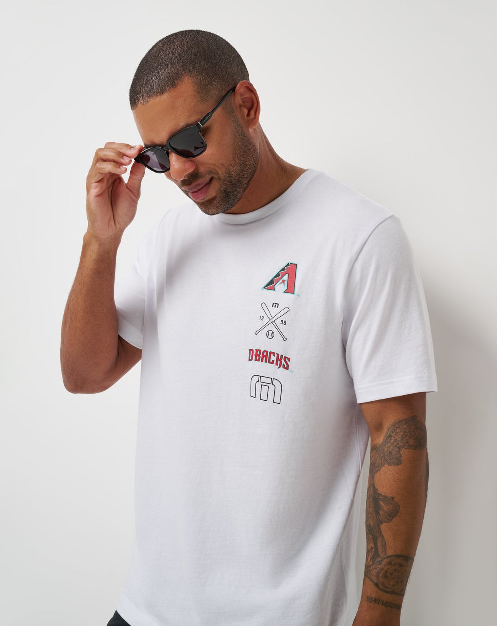 White Travis Mathew Arizona Diamondbacks Sunset Slam 2.0 Tee