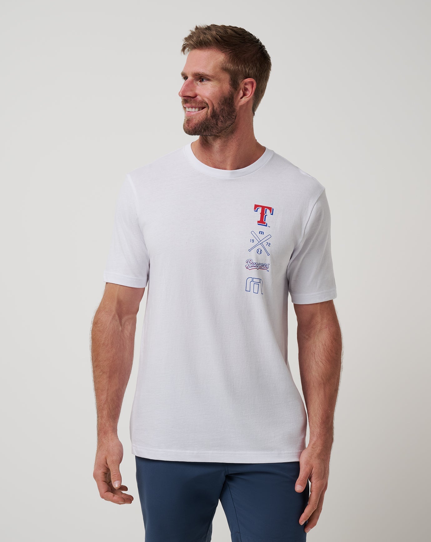 White Travis Mathew Texas Rangers Sunset Slam 2.0 Tee