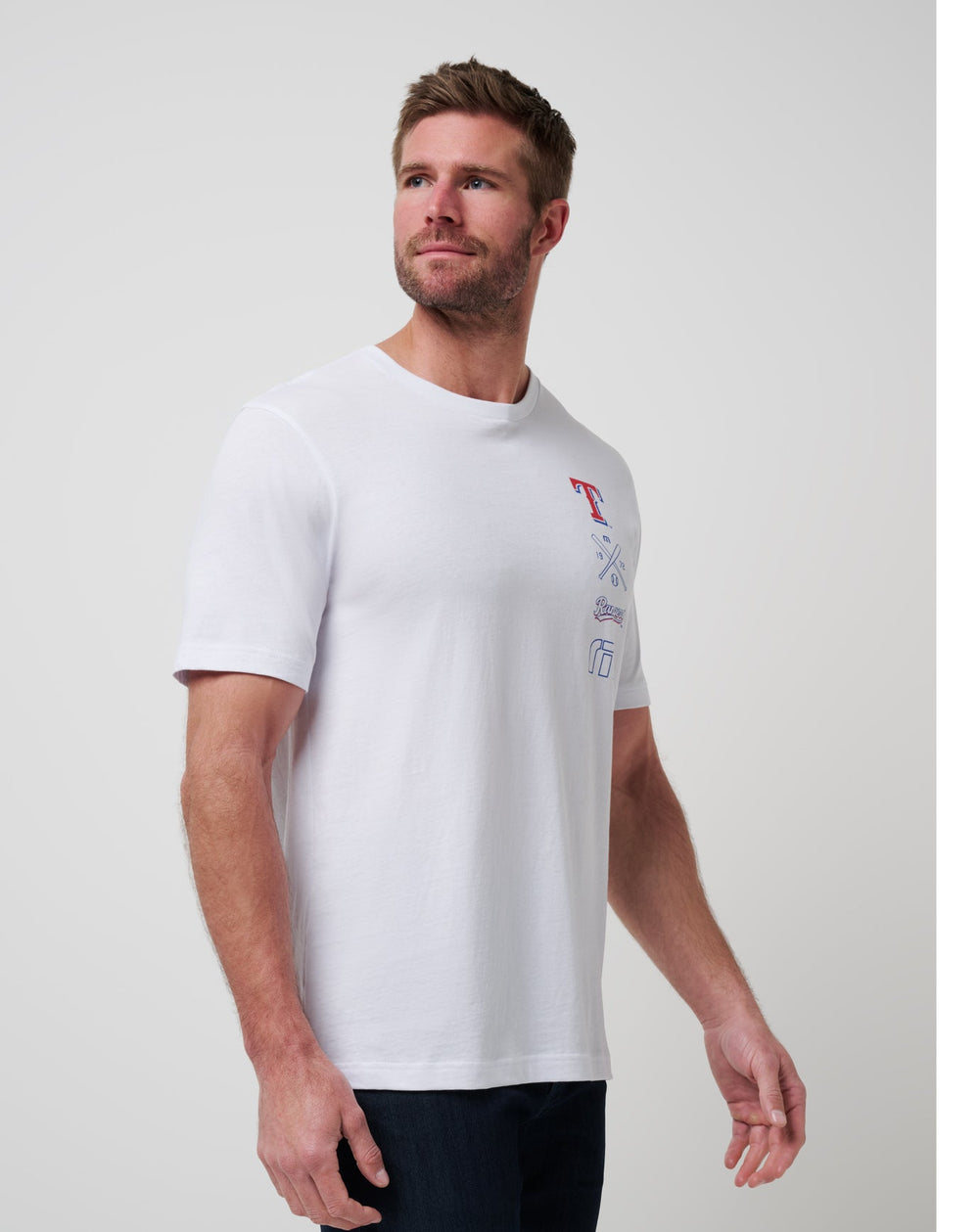 White Travis Mathew Texas Rangers Sunset Slam 2.0 Tee