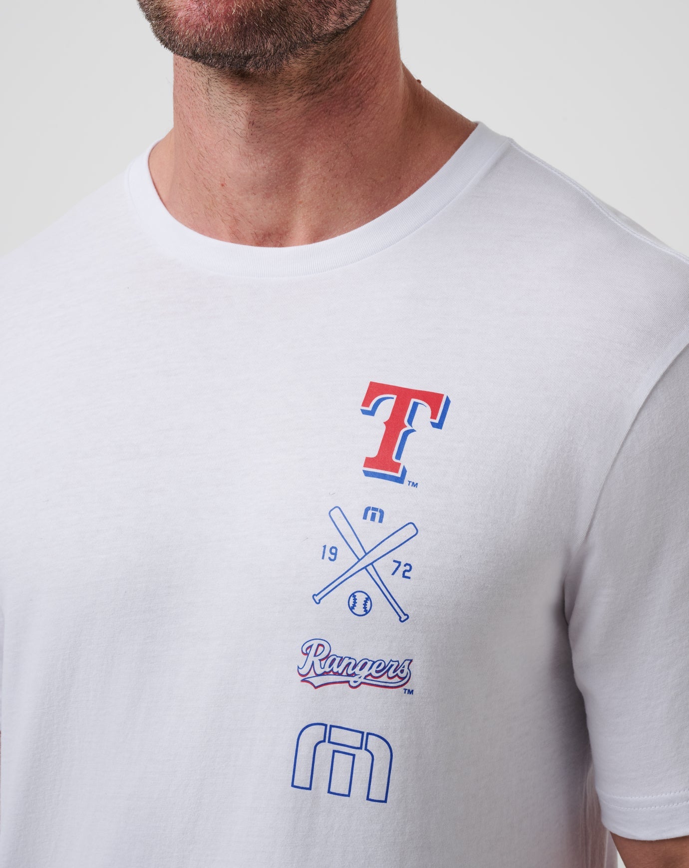 White Travis Mathew Texas Rangers Sunset Slam 2.0 Tee