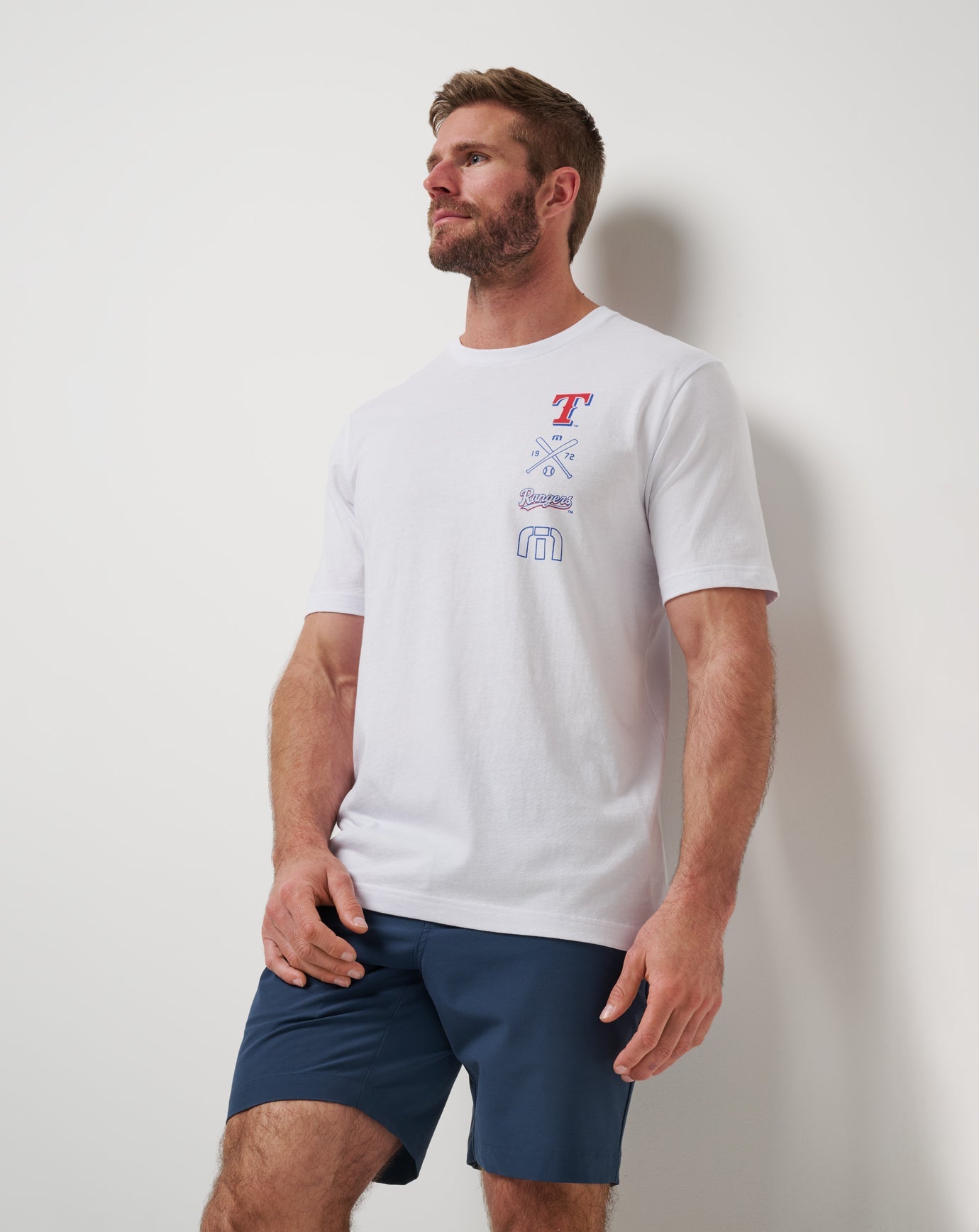 White Travis Mathew Texas Rangers Sunset Slam 2.0 Tee