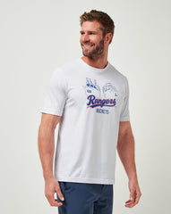 White Travis Mathew Texas Rangers Strike One Tee