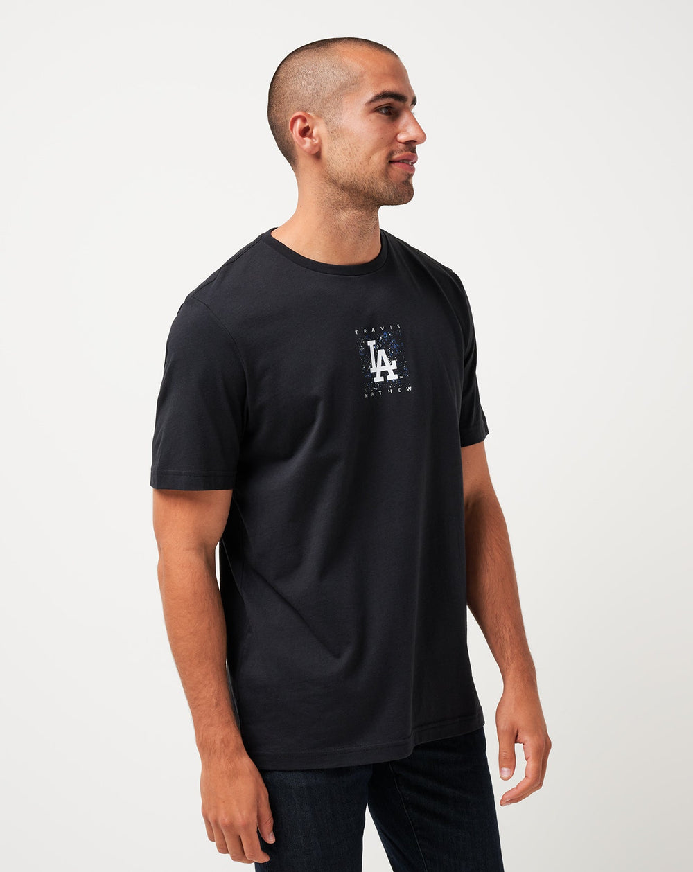 Black Travis Mathew Los Angeles Dodgers In The Dugout Tee