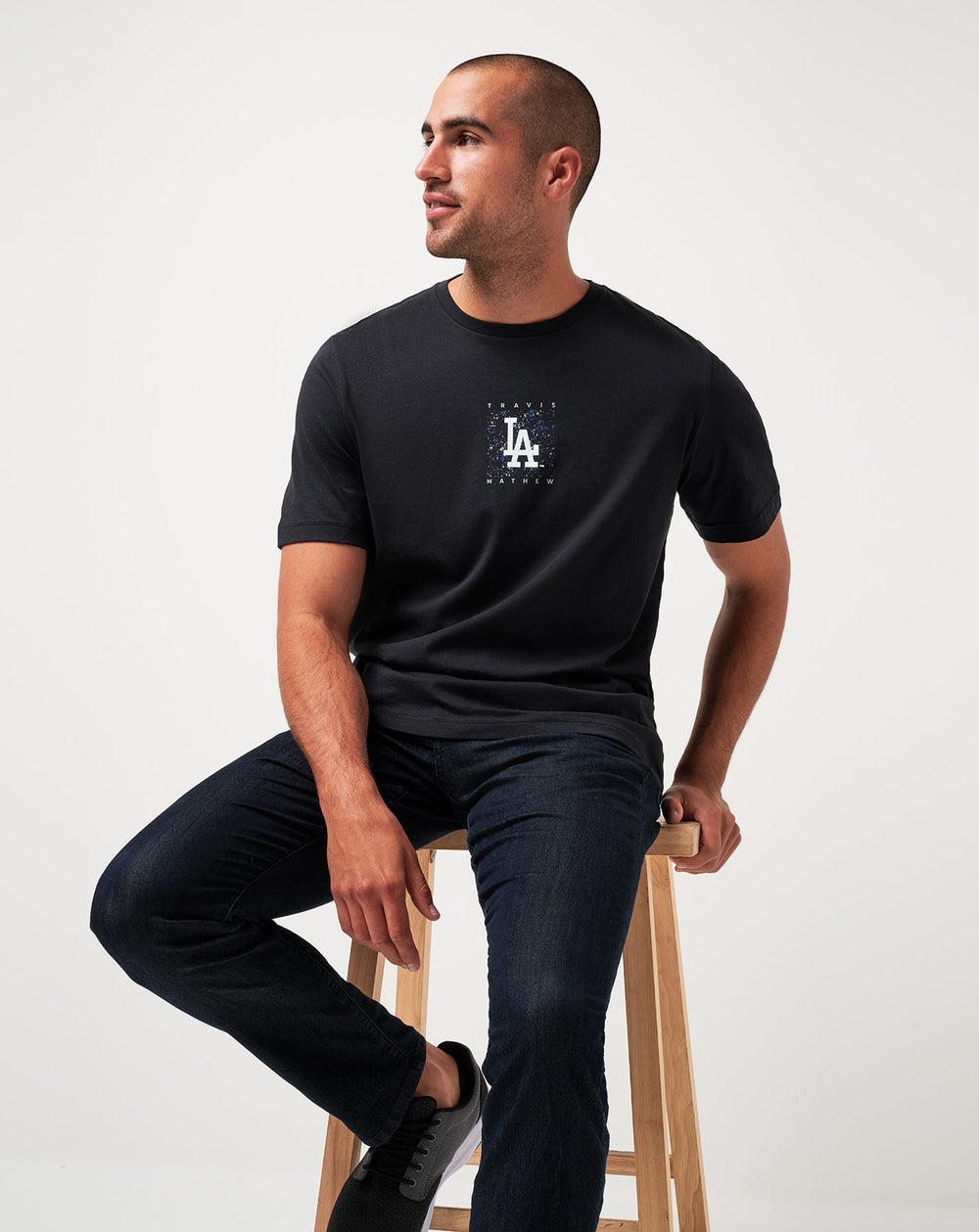 Black Travis Mathew Los Angeles Dodgers In The Dugout Tee
