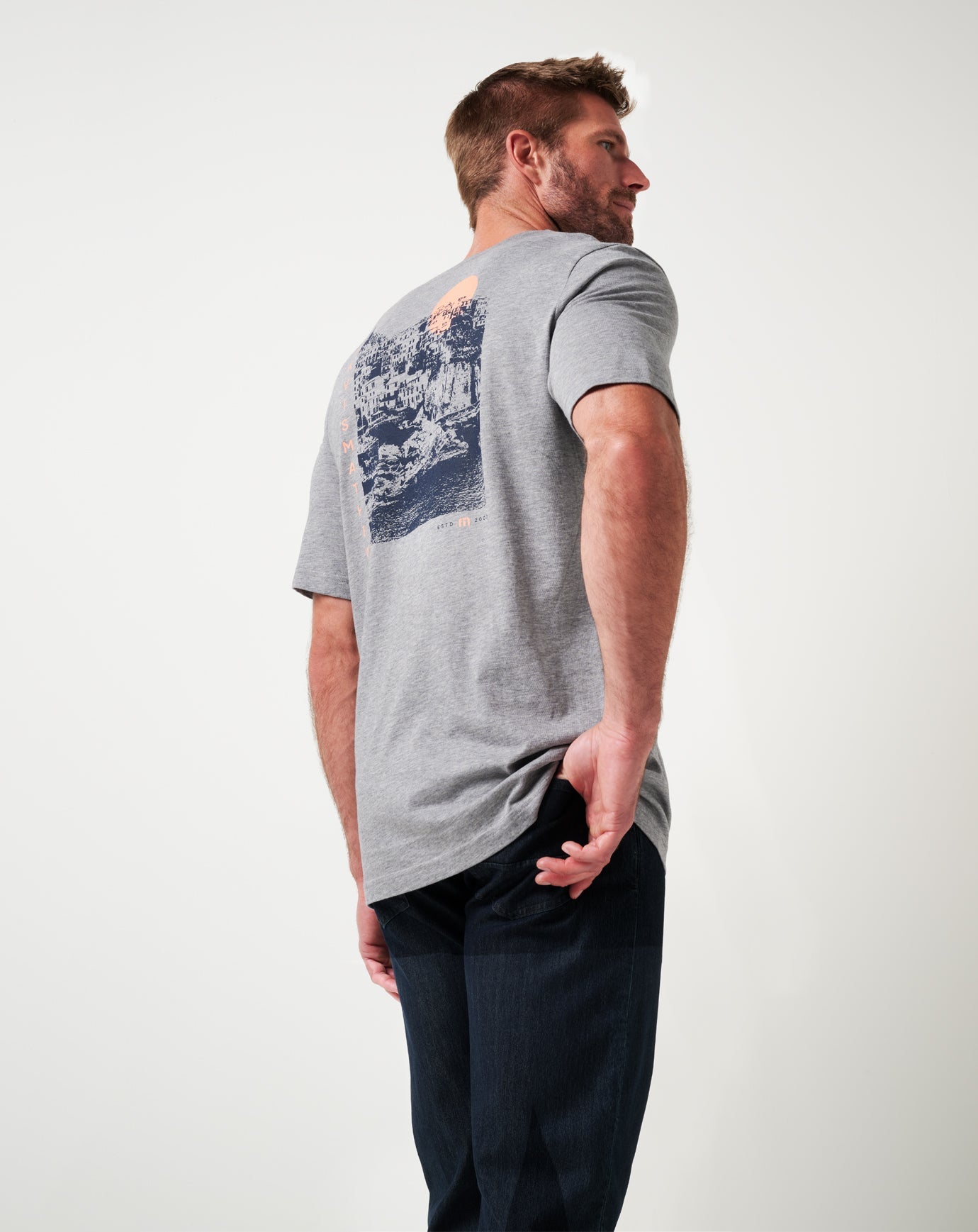 Heather Medium Grey Travis Mathew Maiden Voyage Tee