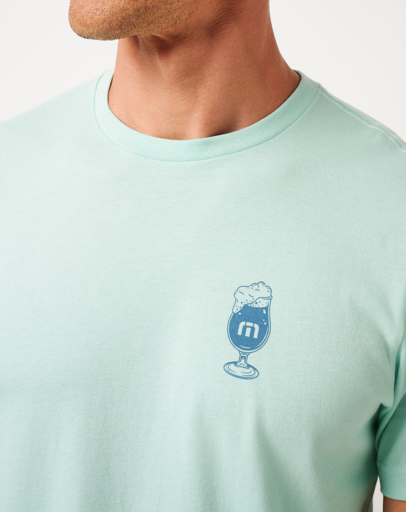 Eggshell Blue Travis Mathew Bar Break Tee