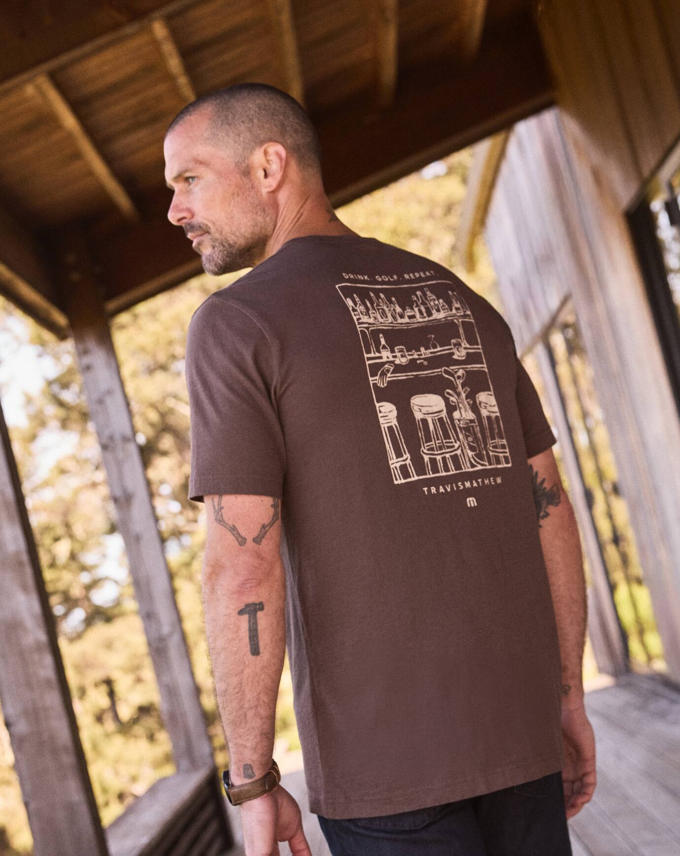 Chocolate Travis Mathew Tasting Room Tee