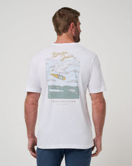 White Travis Mathew Drink Ticket Tee