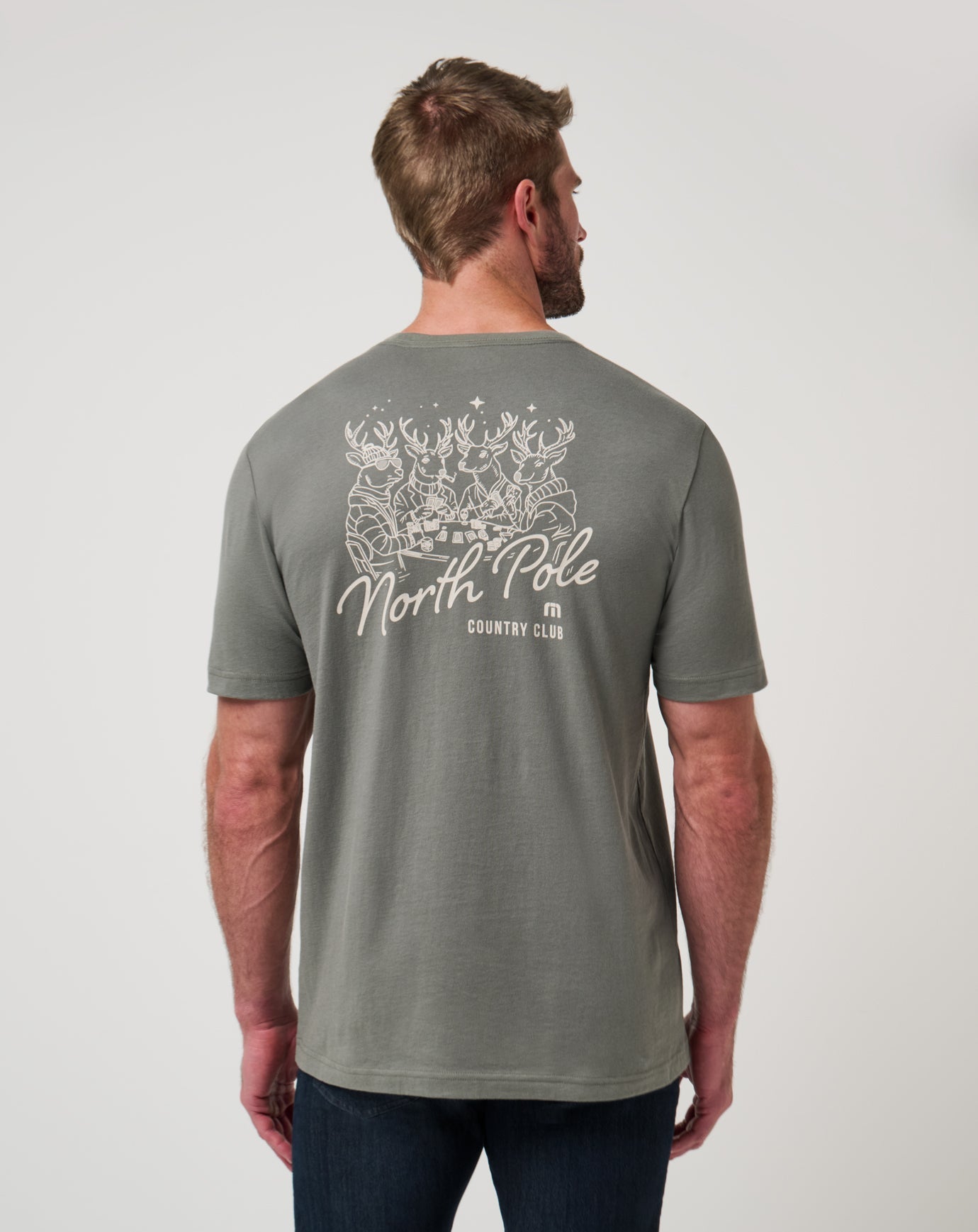 Dark Olive Travis Mathew Run Rudolph Tee