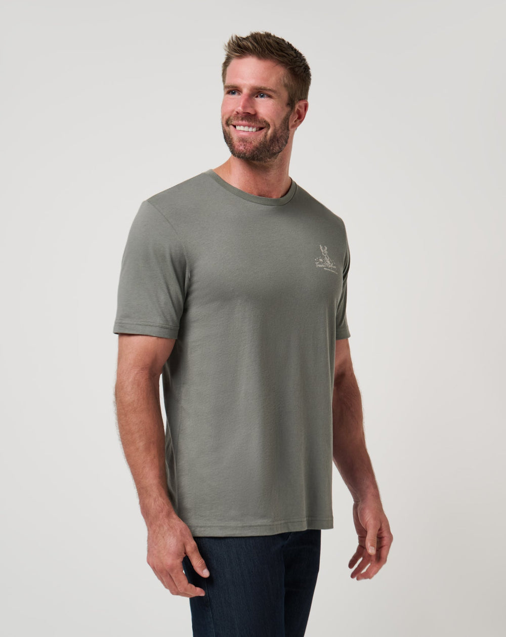 Dark Olive Travis Mathew Run Rudolph Tee