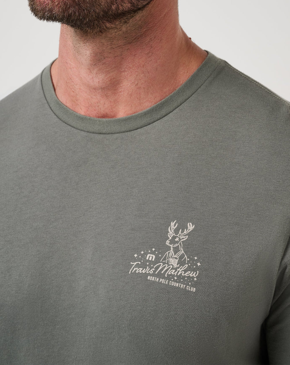 Dark Olive Travis Mathew Run Rudolph Tee