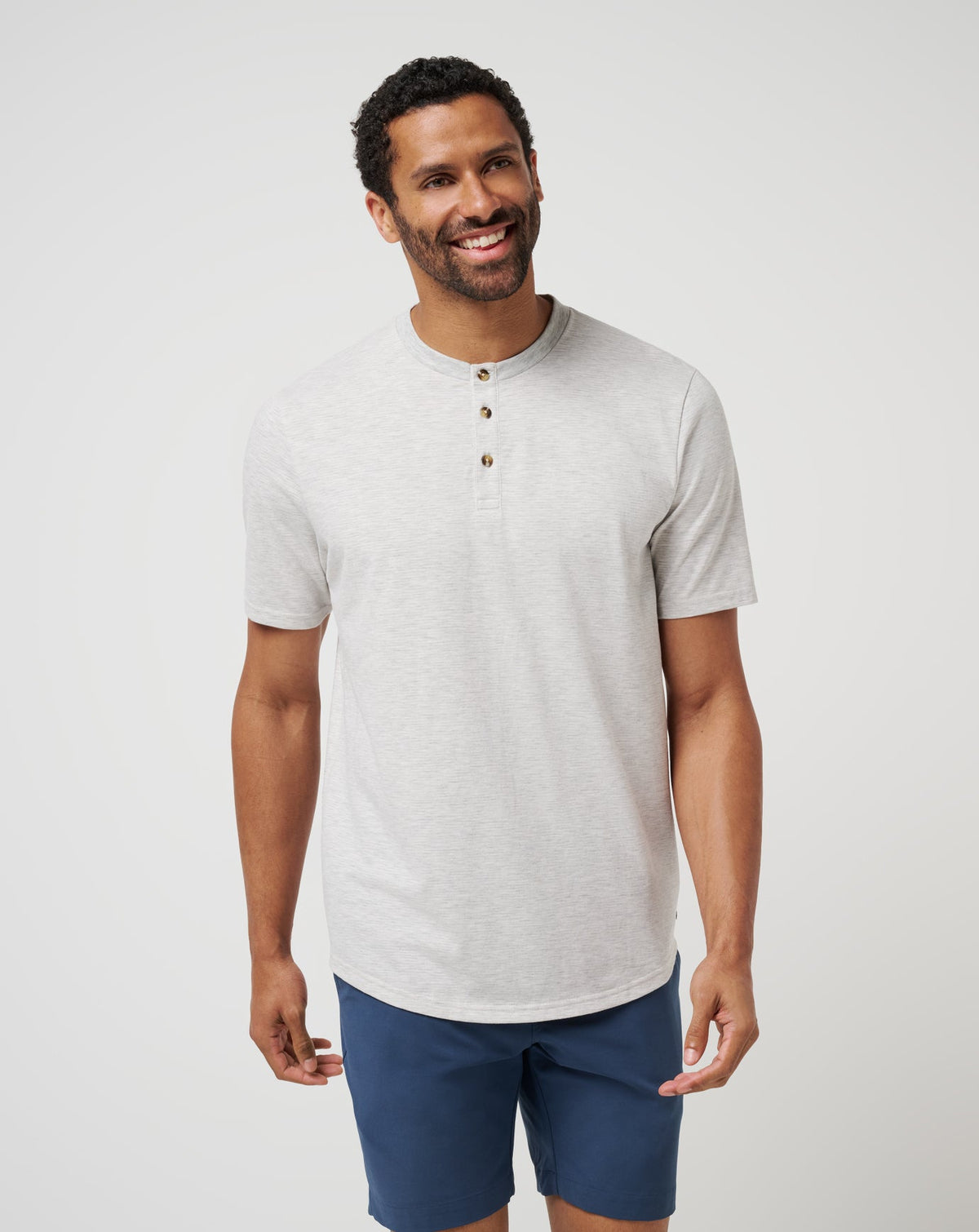 Heather Light Grey Travis Mathew All Adrift Tee