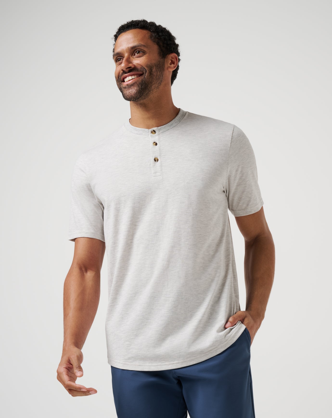 Heather Light Grey Travis Mathew All Adrift Tee