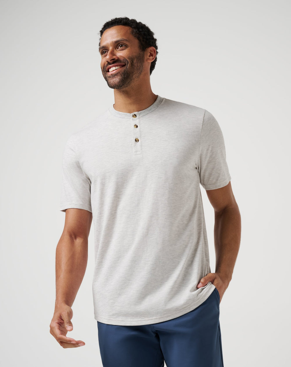 Heather Light Grey Travis Mathew All Adrift Tee