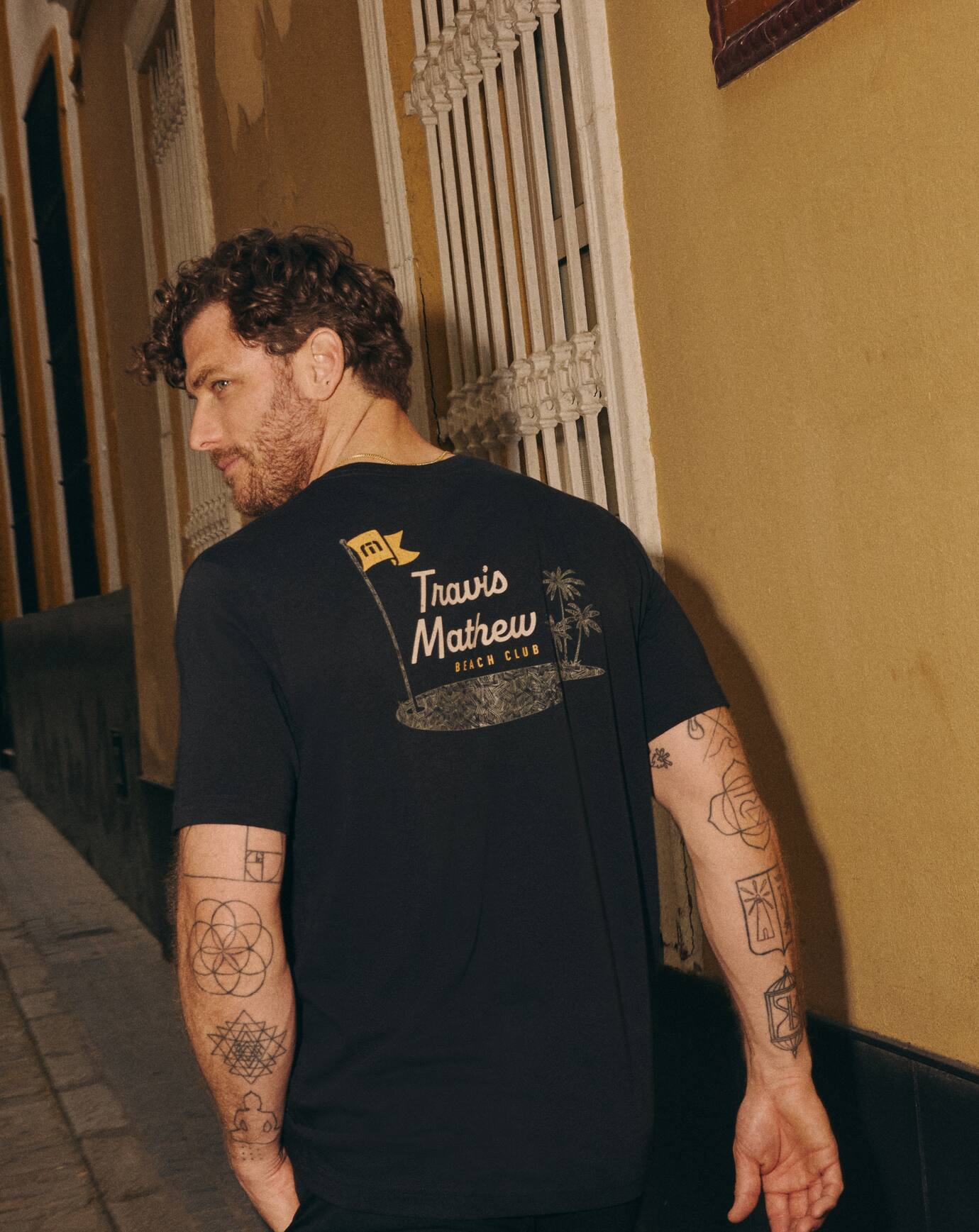 Black Travis Mathew TM Beach Club Tee