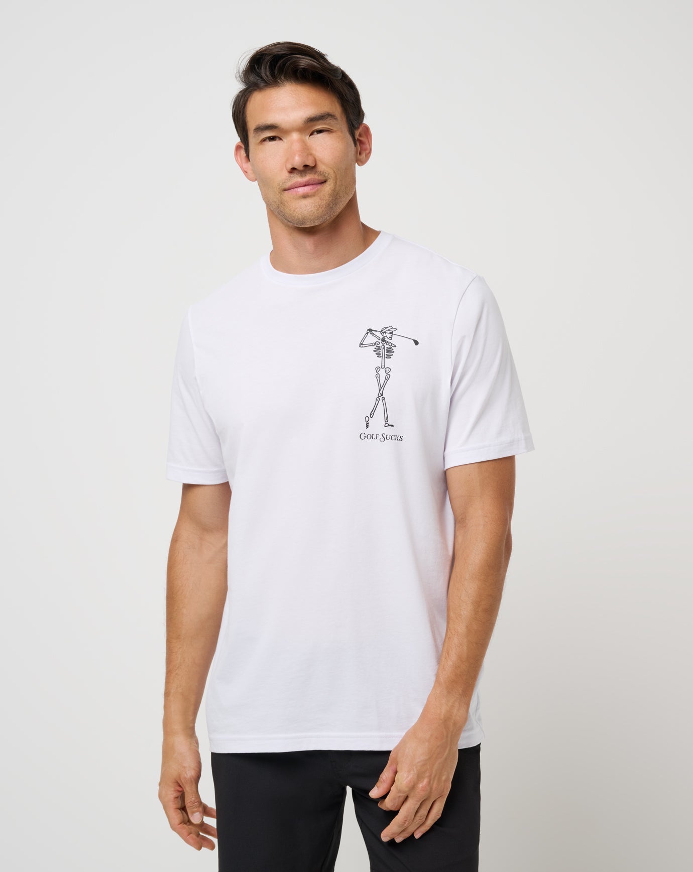 White Travis Mathew Golf Sucks Tee