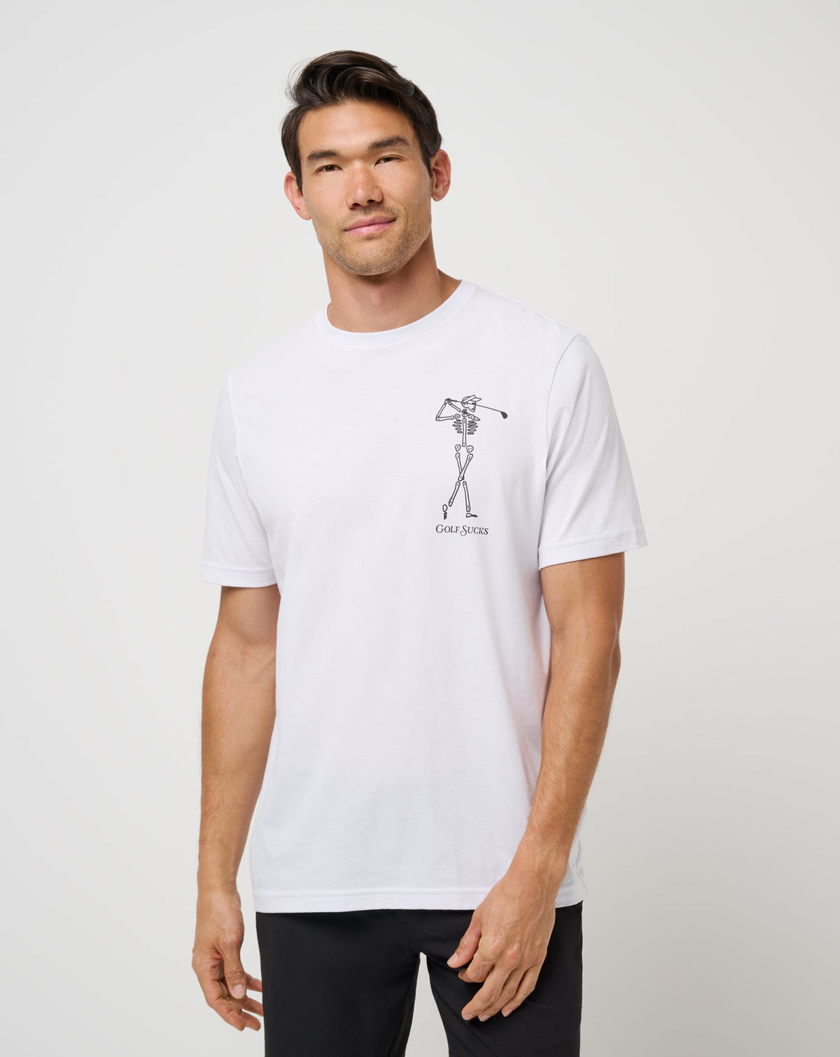 White Travis Mathew Golf Sucks Tee