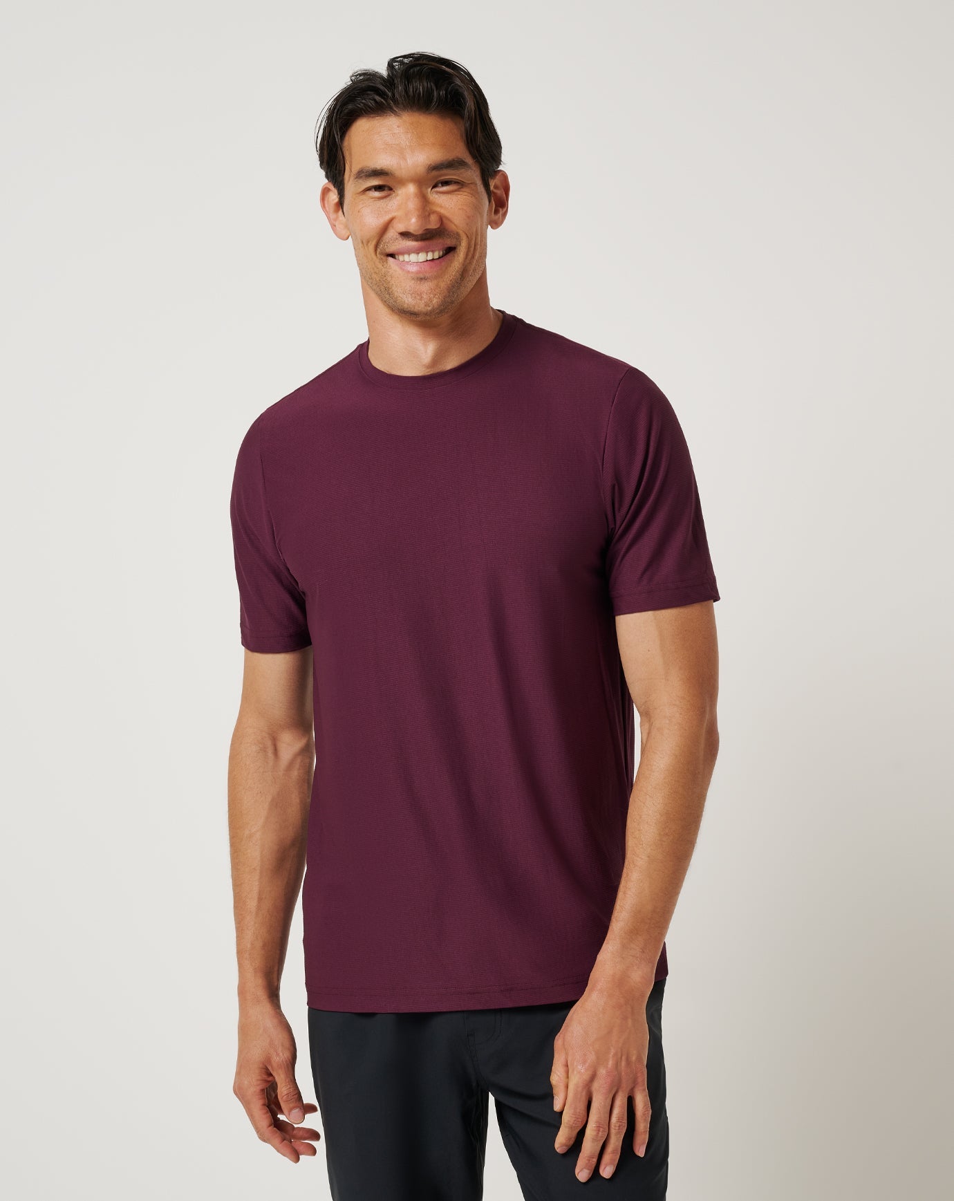 Mauve Wine Travis Mathew First Day Active Tee